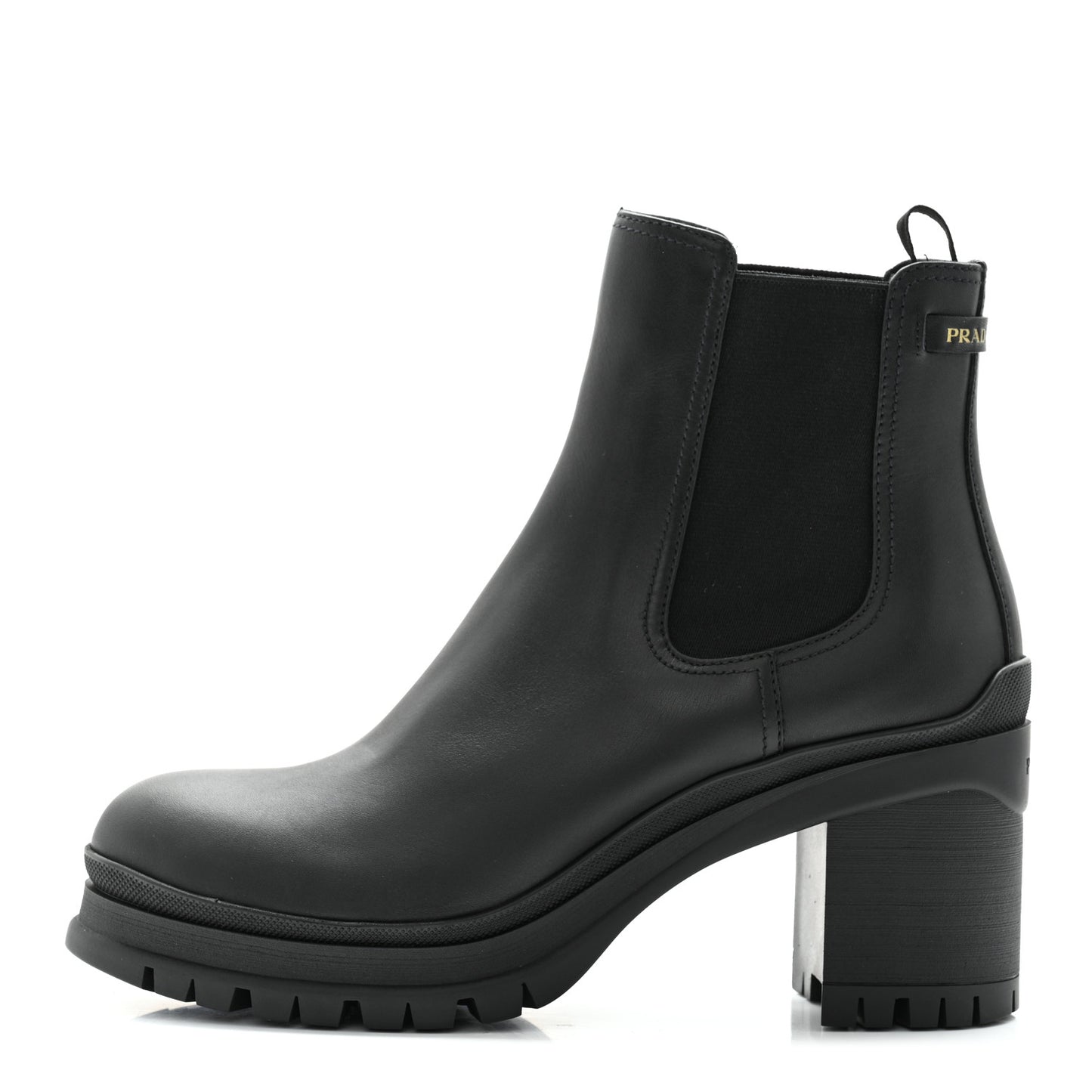 Vitello Montana Lug Sole Chelsea 55mm Boots 40 Black