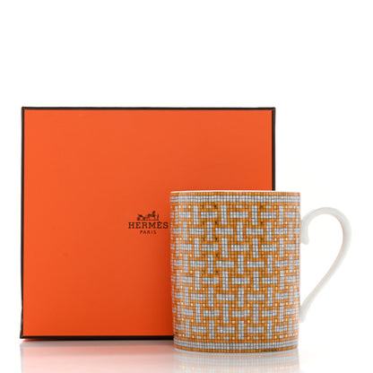 Hermes Porcelain Mosaique au 24 Mug Gold 10 of 10