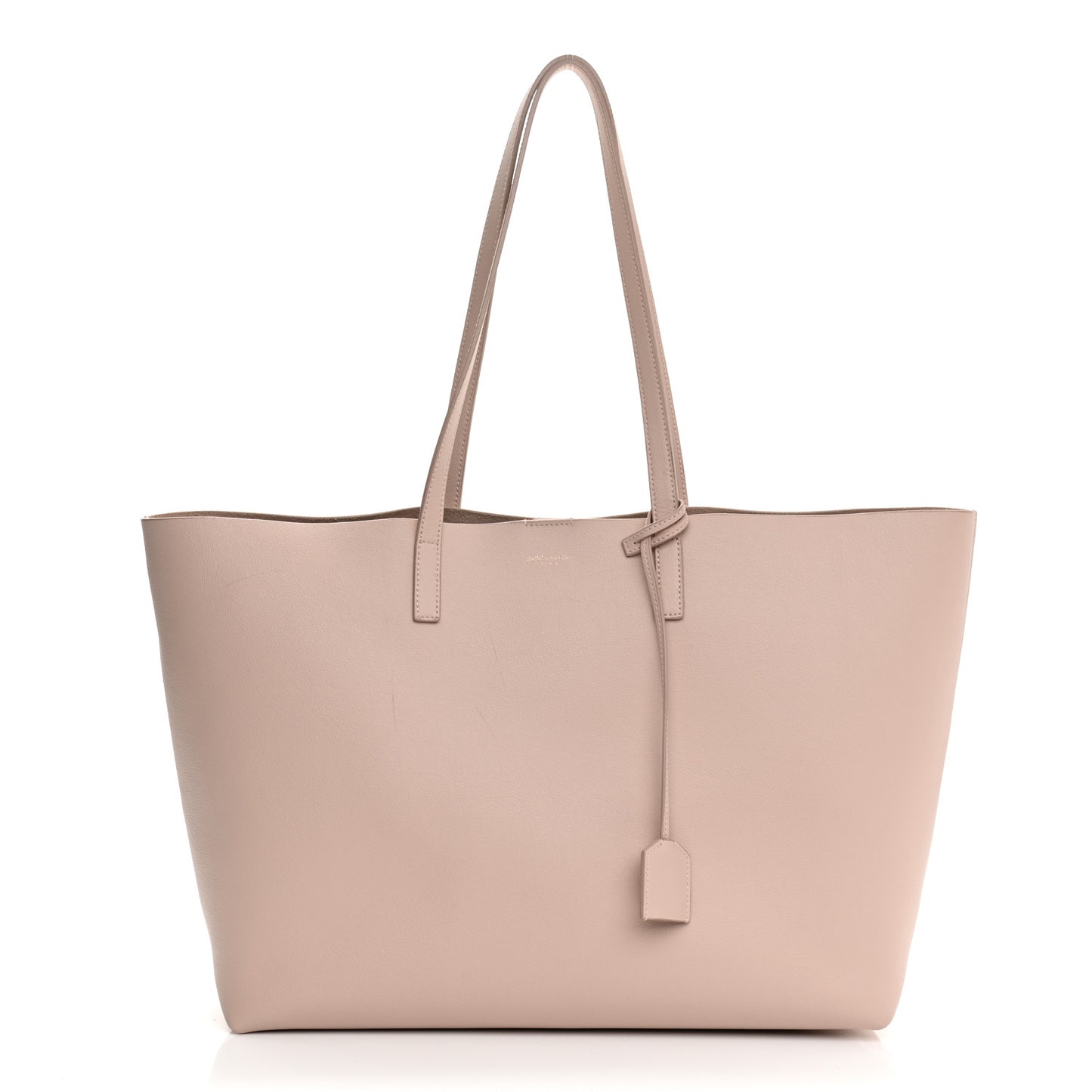 Calfskin Large Shopping Tote Pale Blush