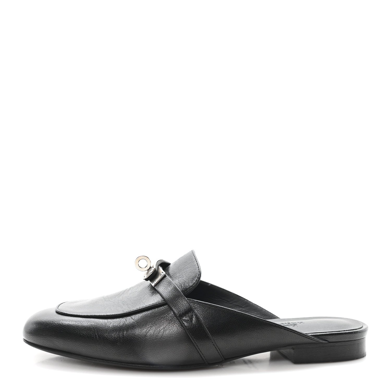 Hermes Goatskin Oz Mules 37 Black 1 of 9