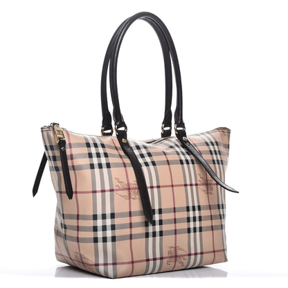 Burberry Haymarket Check Small Salisbury Tote Chocolate 3 of 8