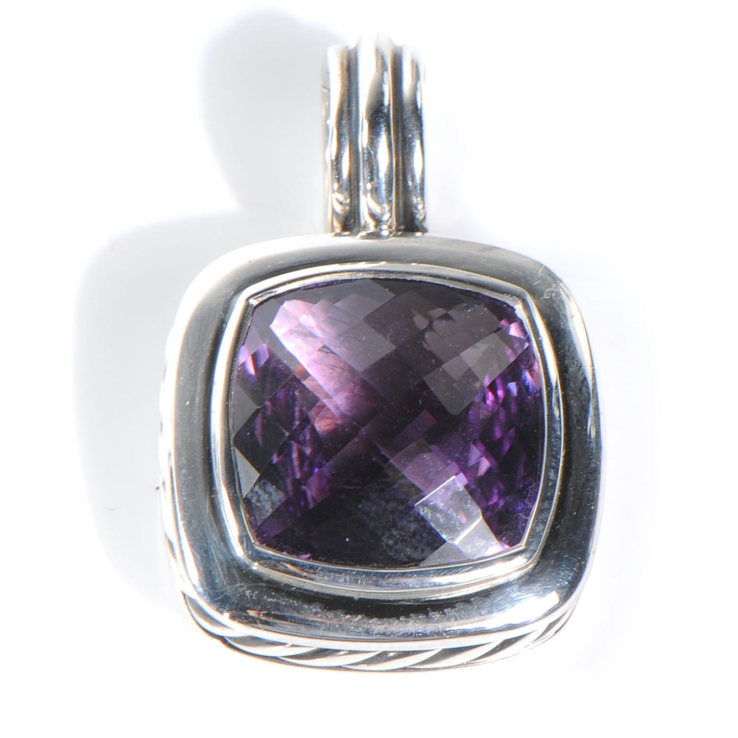 Sterling Silver Albion Amethyst Pendant 14mm