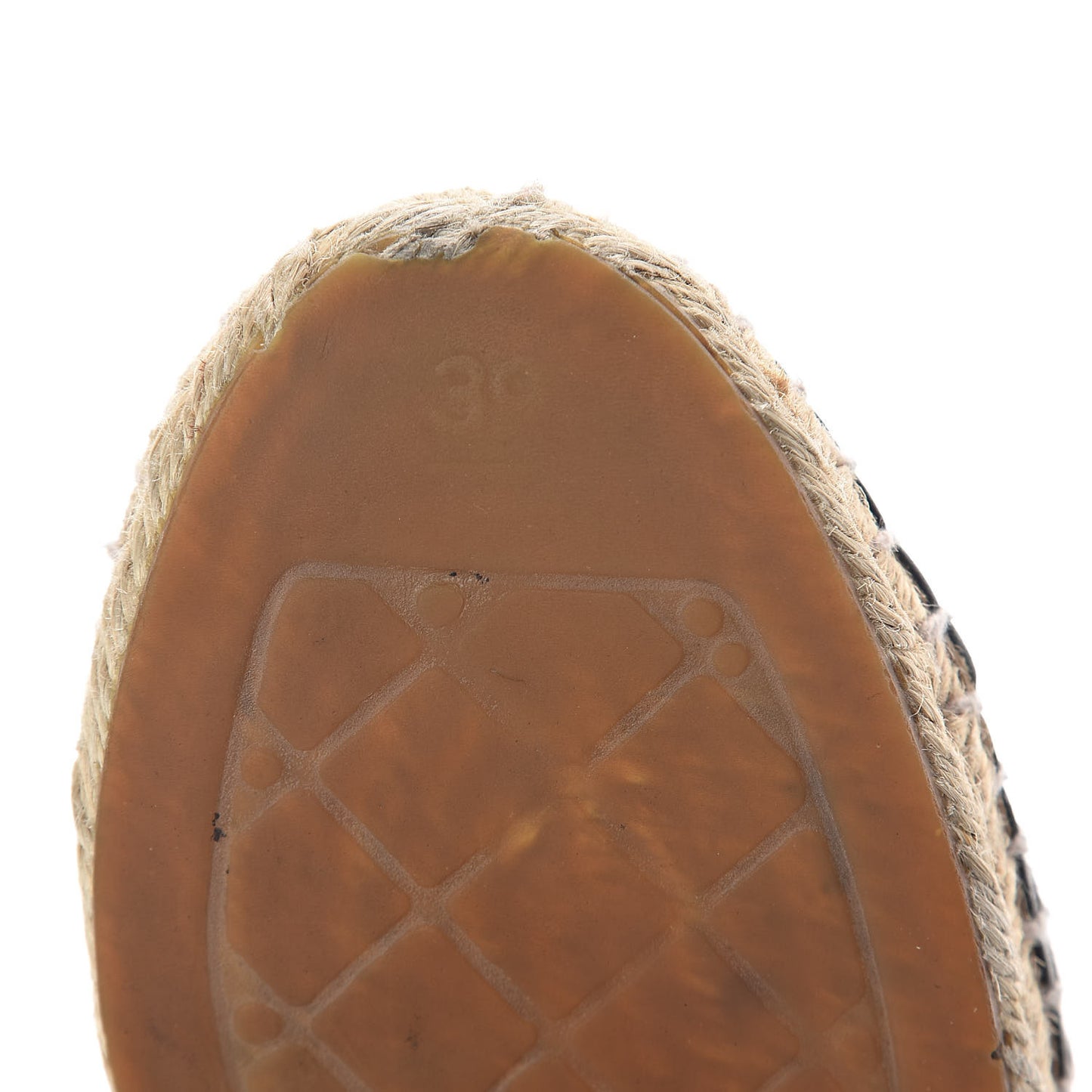 Lambskin CC Espadrilles 39 Black