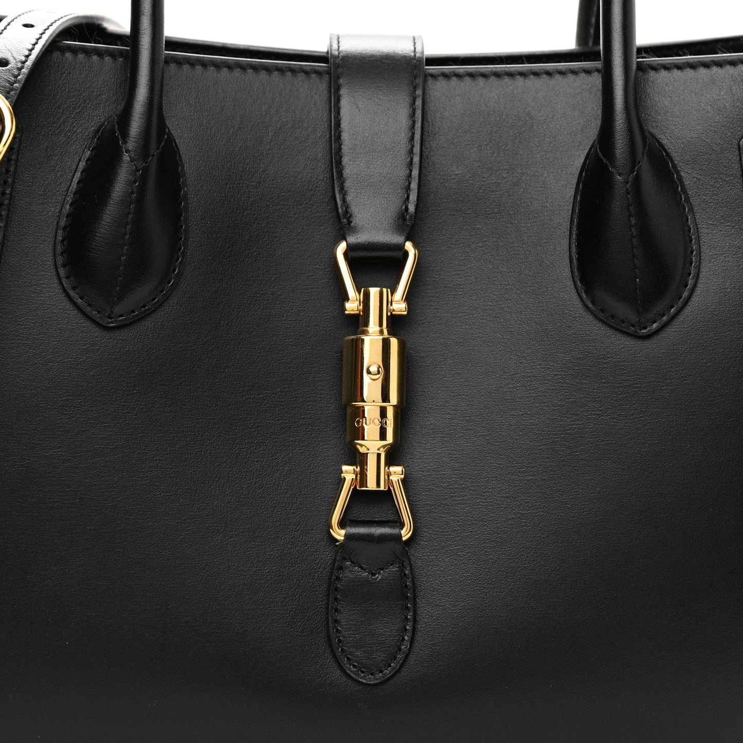 Boarded Plutone Calfskin Medium Jackie 1961 Tote Black