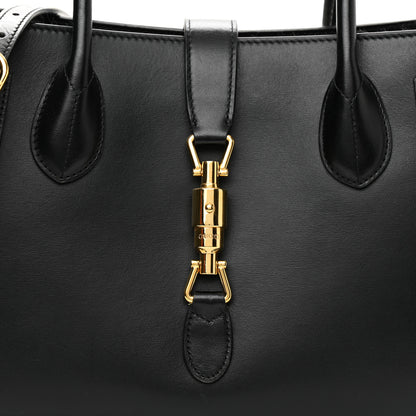 Gucci Boarded Plutone Calfskin Medium Jackie 1961 Tote Black 8 of 14