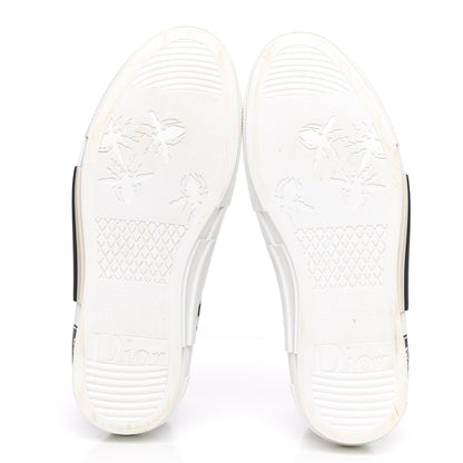 Christian Dior Technical Canvas Oblique Mens B23 High Top Sneakers 46 White Black 5 of 10