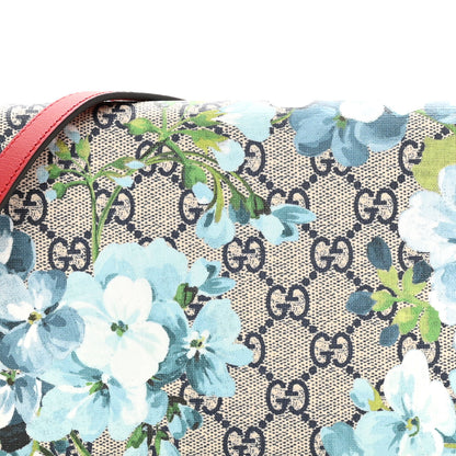 Gucci GG Supreme Monogram Blooms Chain Wallet Blue 7 of 10