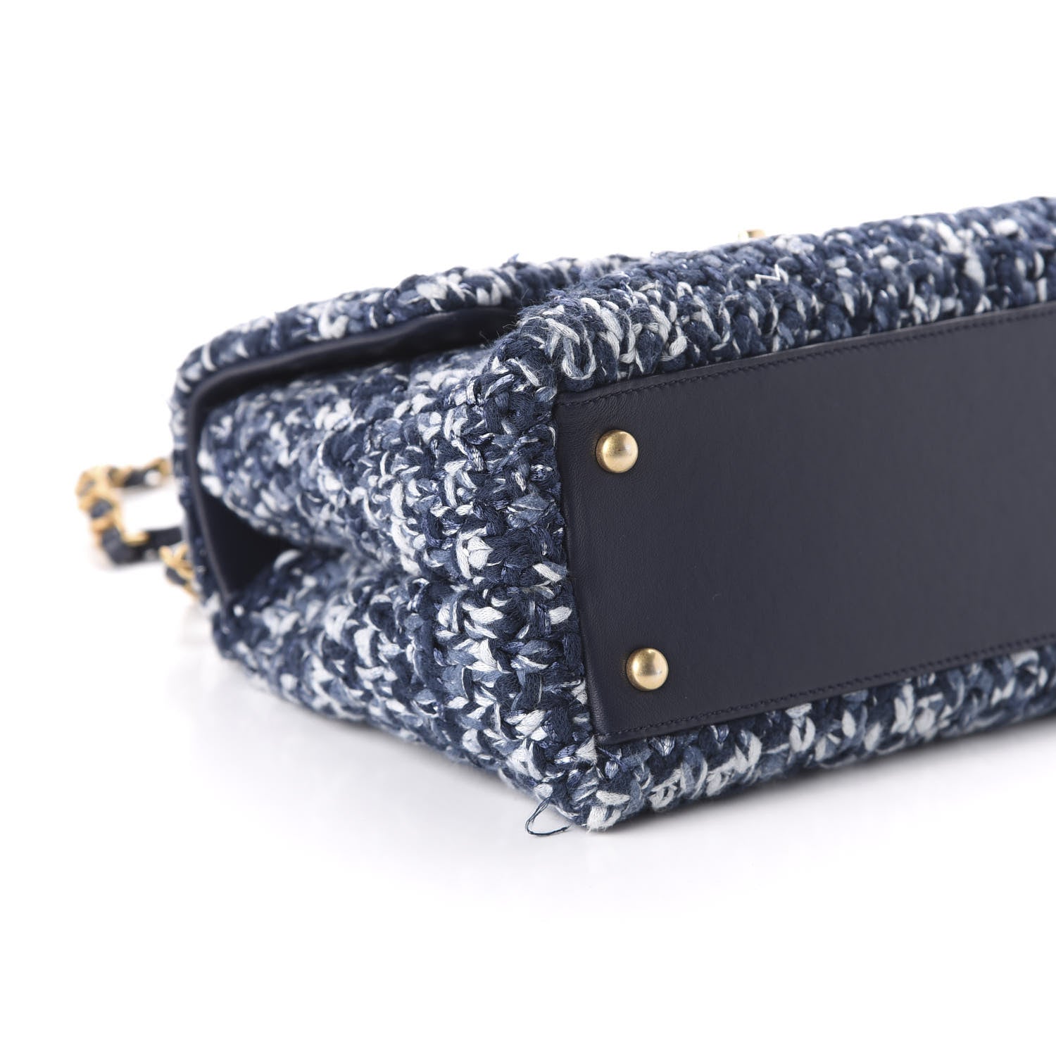 Chanel Crochet Small Coco Handle Flap Blue 6 of 11