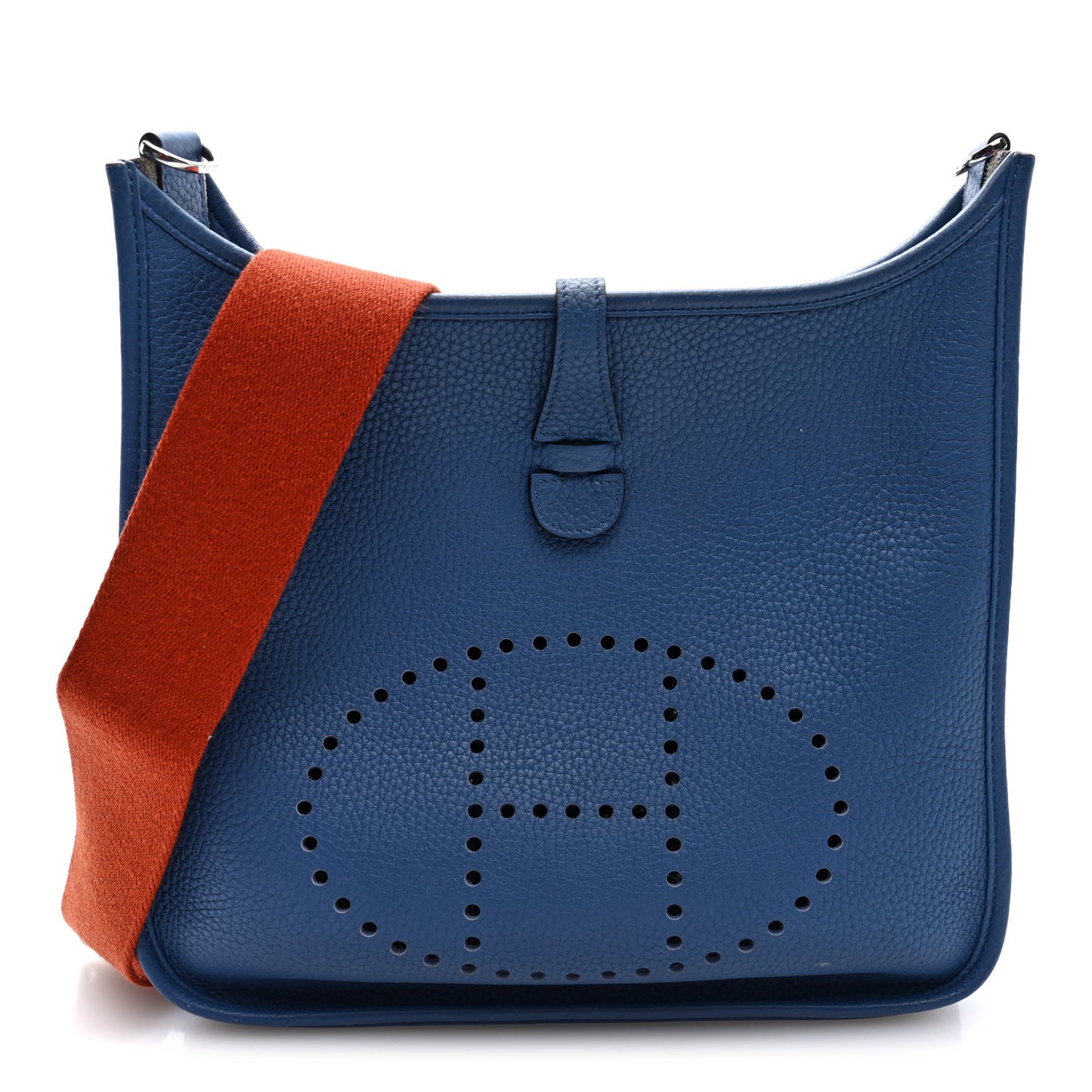 Taurillon Clemence Evelyne III PM Bleu Agate Cuivre