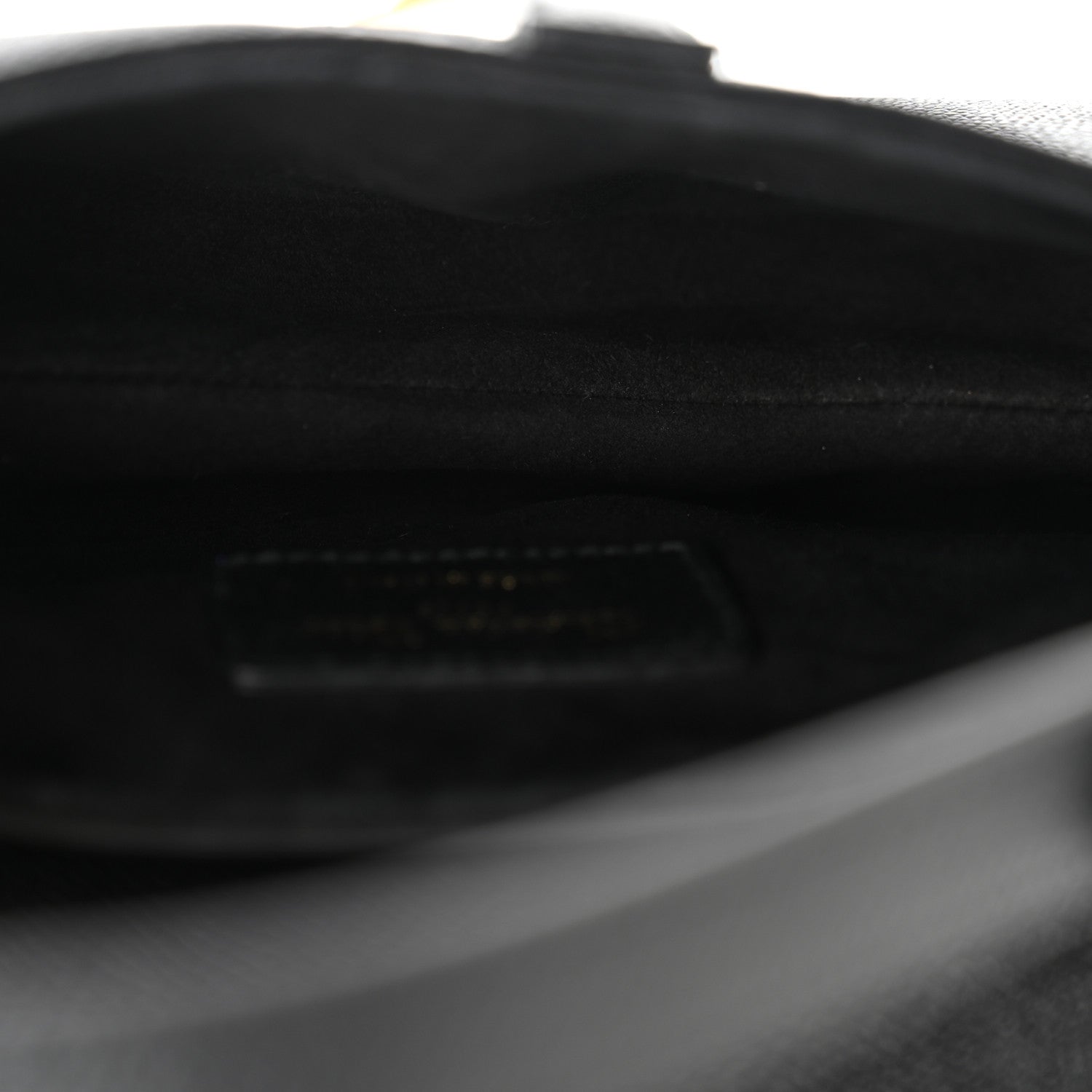 Christian Dior Grained Calfskin Mini Saddle Bag With Strap Black 5 of 10