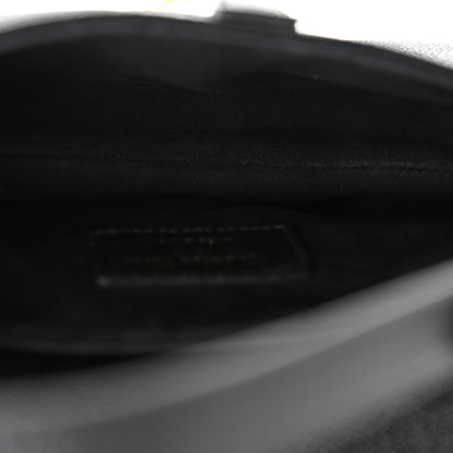 Christian Dior Grained Calfskin Mini Saddle Bag With Strap Black 5 of 10