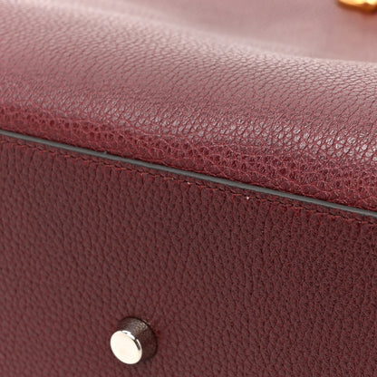 Gucci Grainy Calfskin Medium Zumi Top Handle Bag Vintage Bordeaux 12 of 12