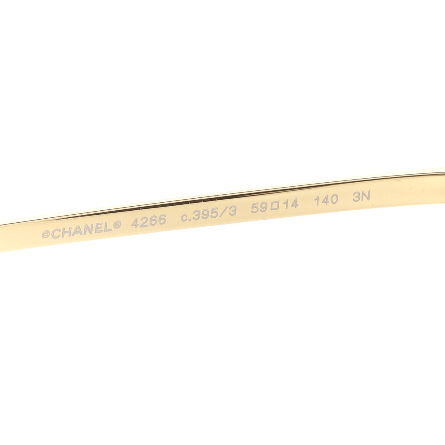 Metal Frame CC Sunglasses 4266 Gold