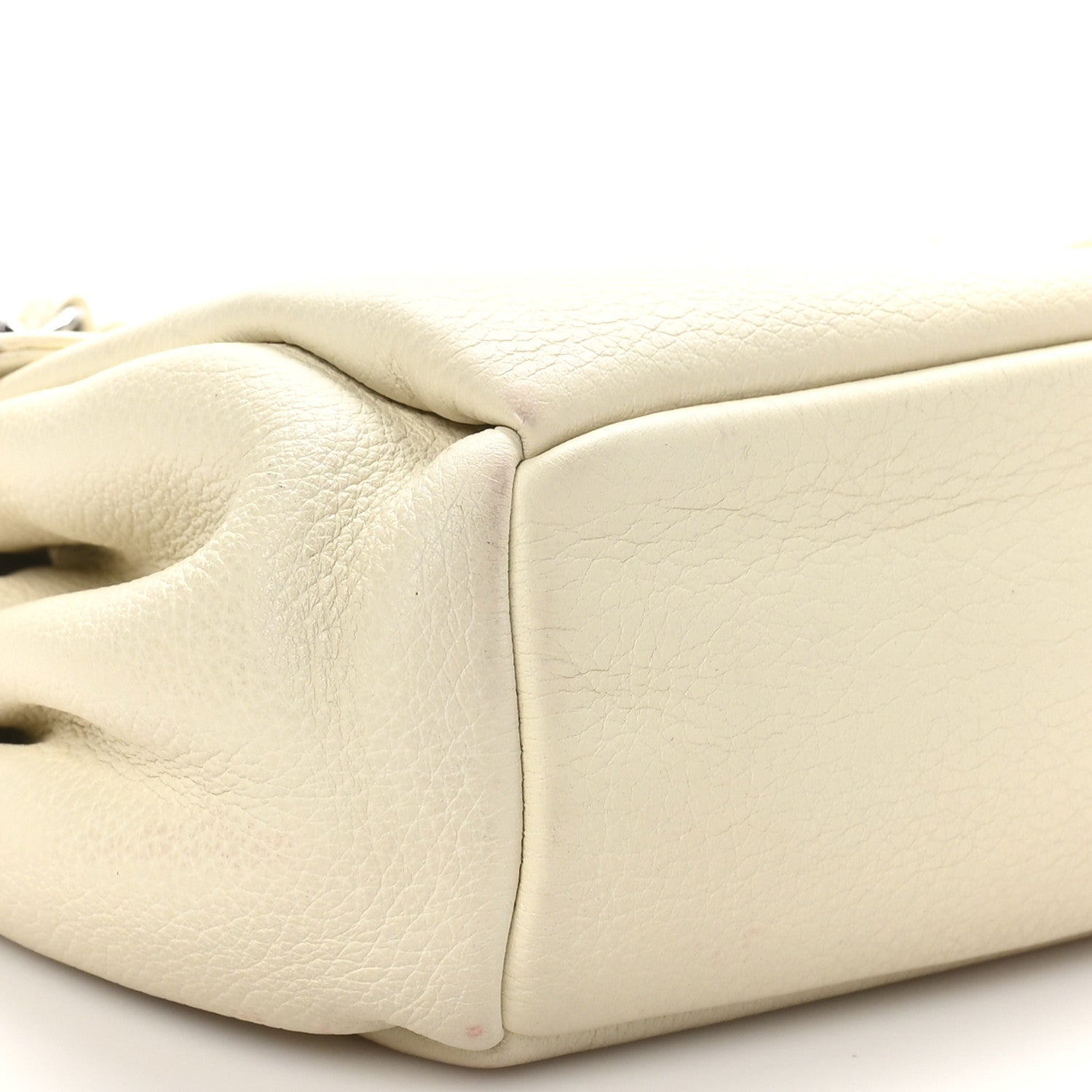 Chanel Calfskin Stitched Accordion Flap White 9 of 11