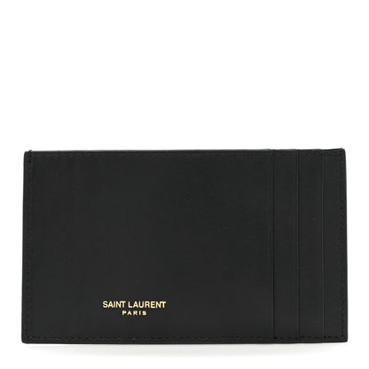 Saint Laurent Calfskin 5 Fragments Card Holder Black 1 of 8