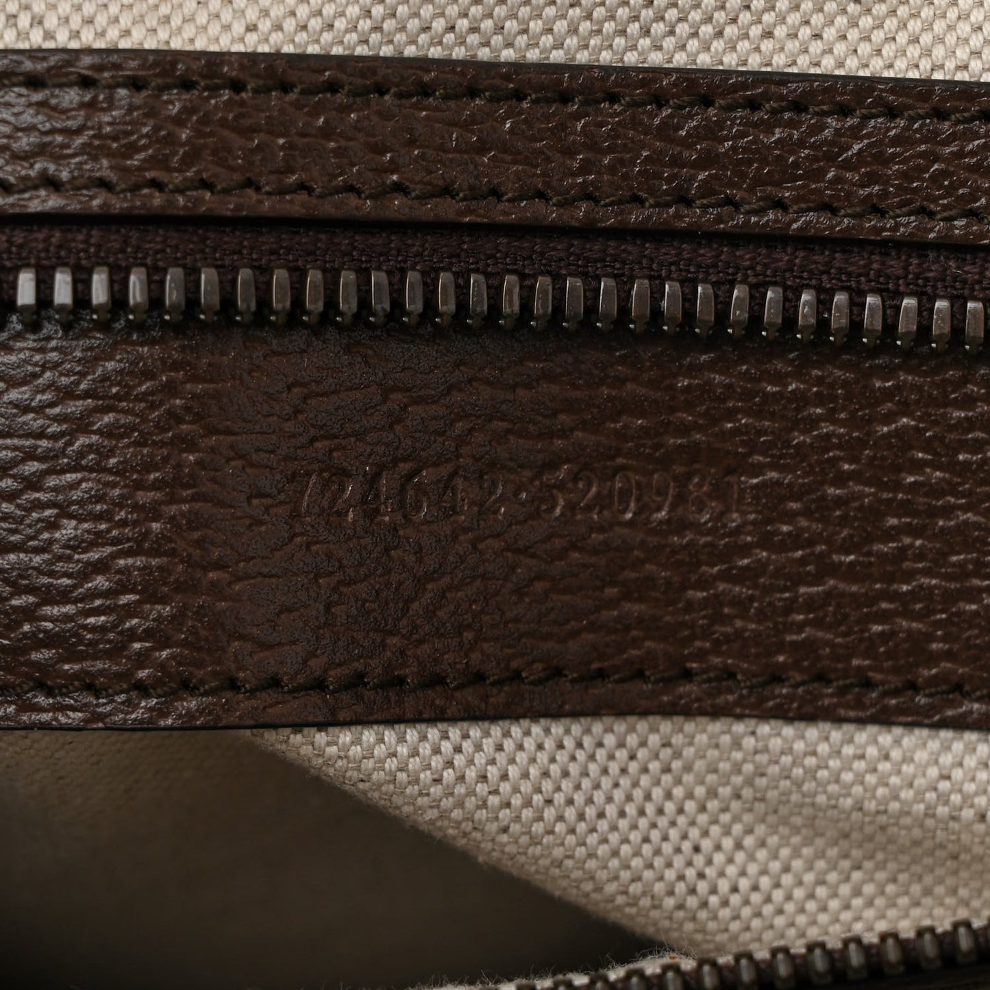 GG Supreme Monogram Textured Dollar Calfskin Web Medium Savoy Duffle Bag Beige Ebony New Acero