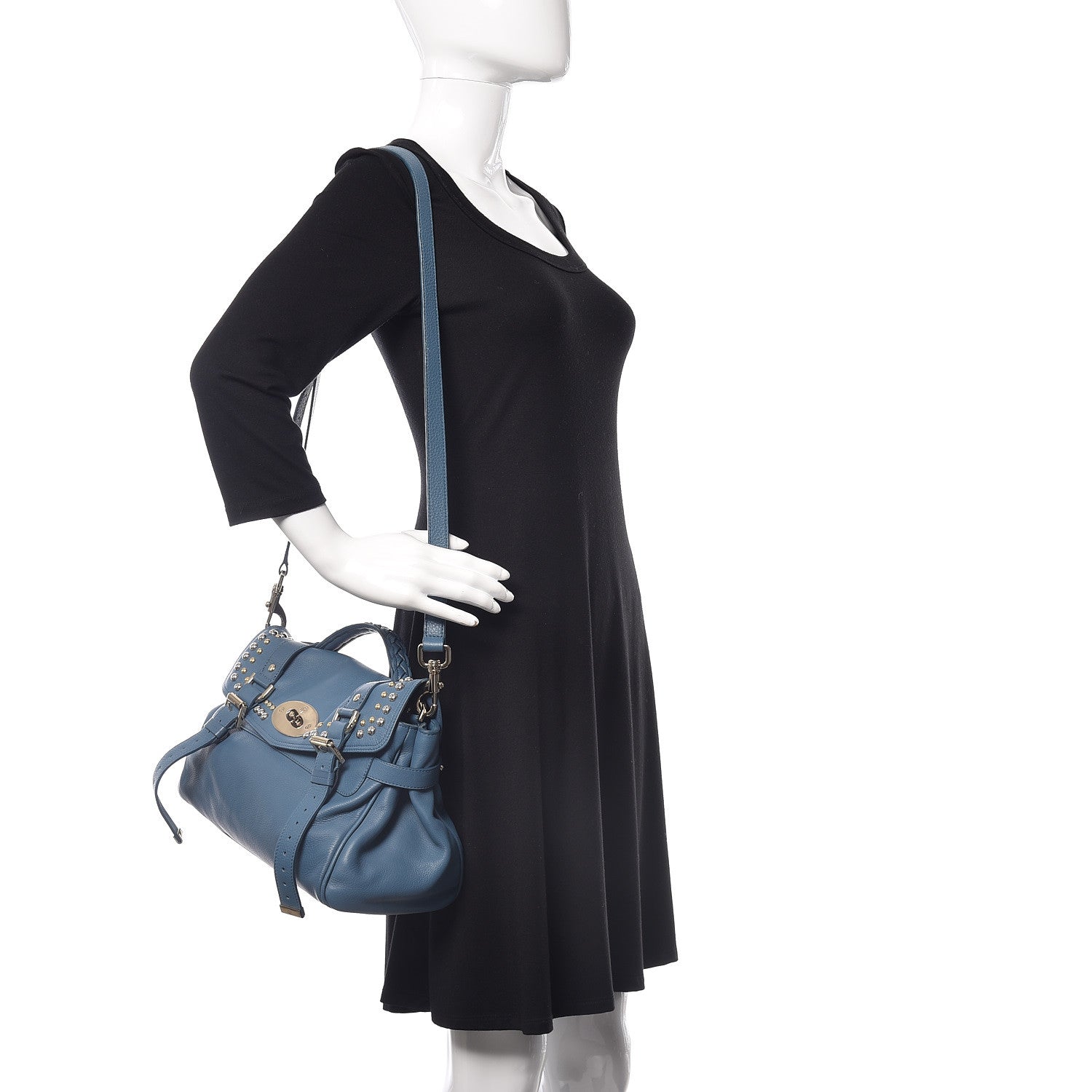 Mulberry Goatskin Medium Studded Alexa 2 of 11
