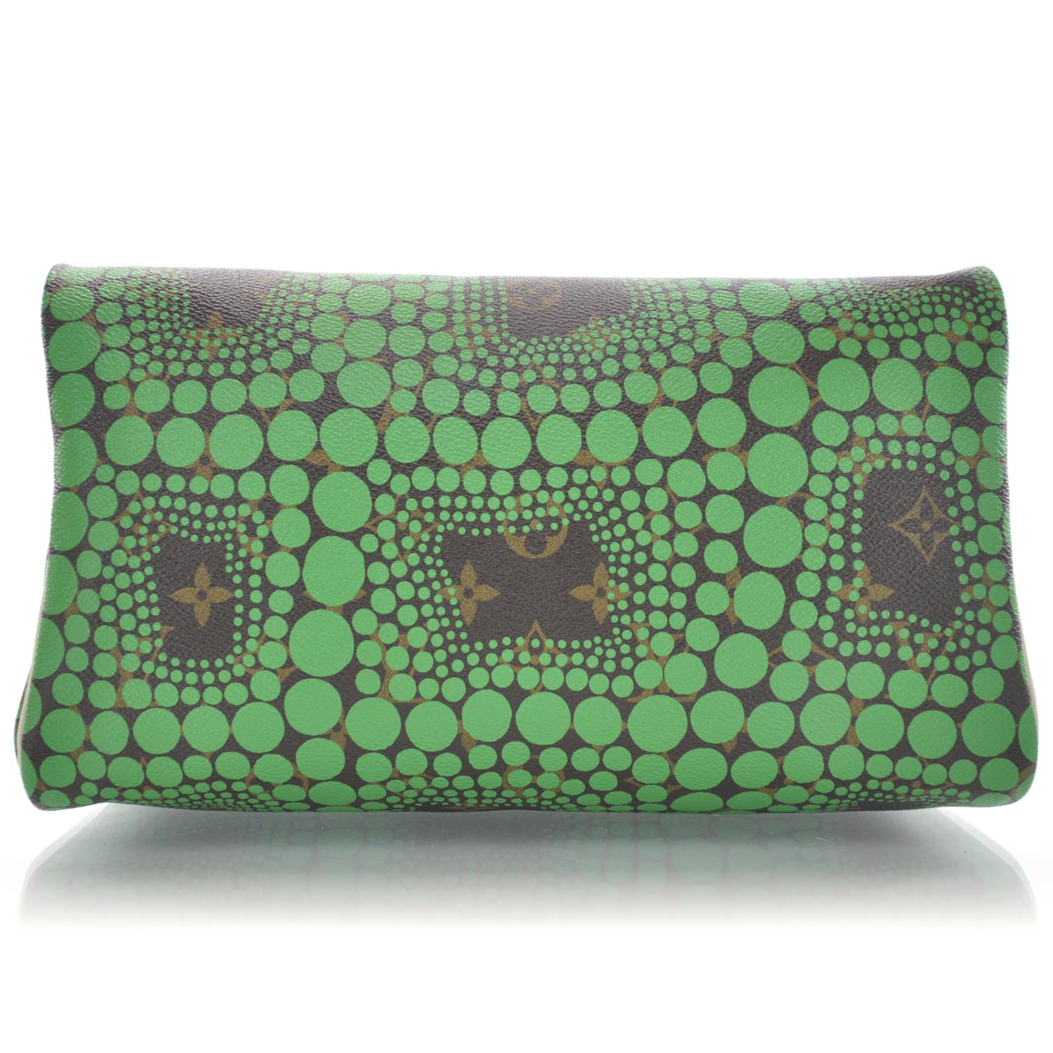 Louis Vuitton Monogram Kusama Town Speedy 30 Green 6 of 9
