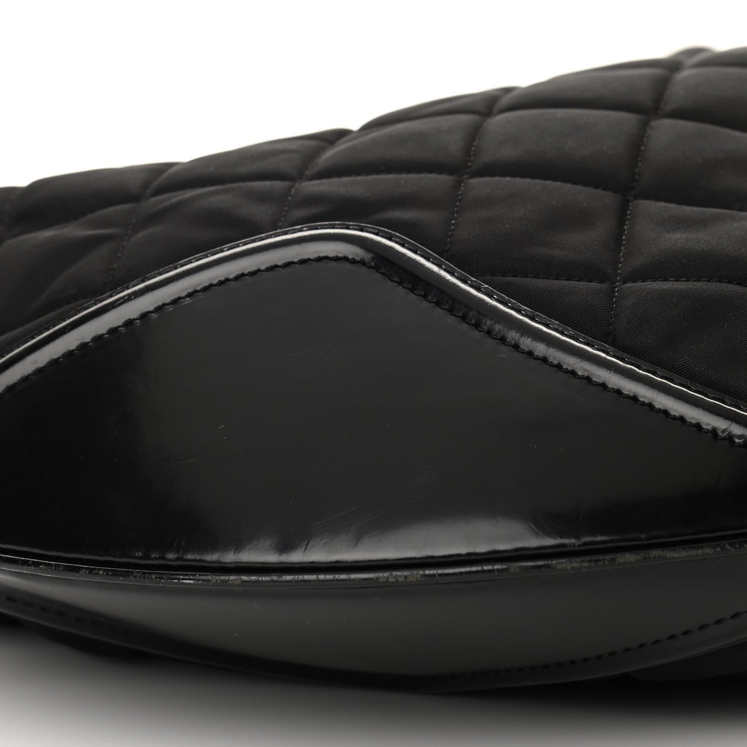 Burberry Nylon Calfskin Quilted Hoxton Hobo Black 8 of 12