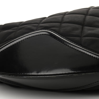 Burberry Nylon Calfskin Quilted Hoxton Hobo Black 8 of 12