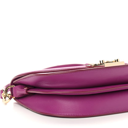 MCM Calfskin Ottomar Monogram Trisha Shoulder Bag Purple 5 of 10