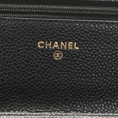 Chanel Caviar Quilted Wallet On Chain WOC Black 6 of 7