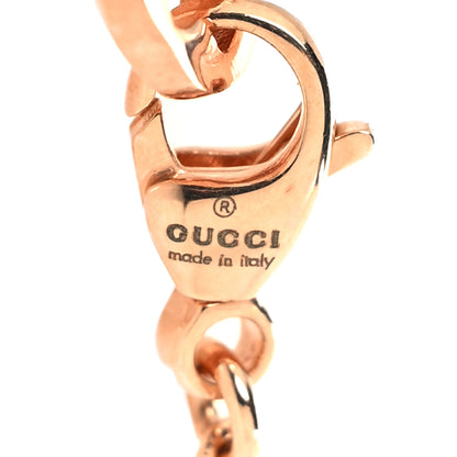 Gucci Metal Crystal Script Bracelet Gold 4 of 4