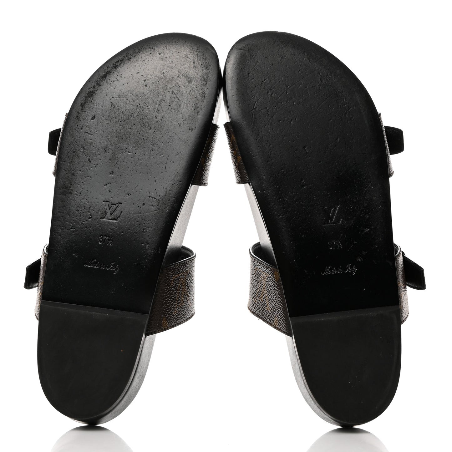 Monogram Bom Dia Mule Sandals 37.5 Black