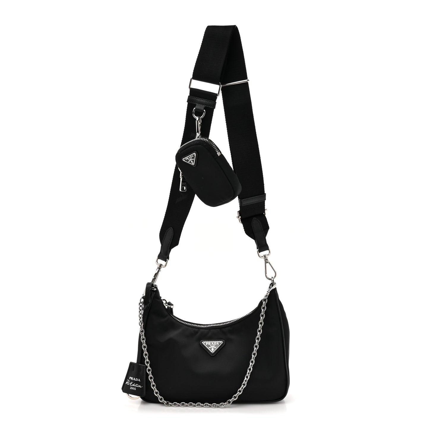 Nylon Re-Edition 2005 Shoulder Bag Black