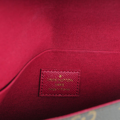 Louis Vuitton Monogram Pochette Felicie Chain Wallet Fuchsia 7 of 8