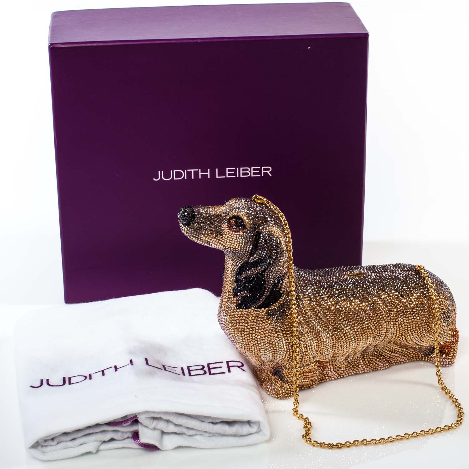 Judith Leiber Crystal Romeo Dachshund Minaudiere Clutch 9 of 9