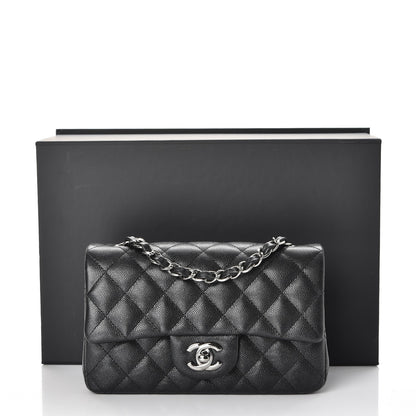 Chanel Iridescent Caviar Quilted Mini Rectangular Flap Black 8 of 8