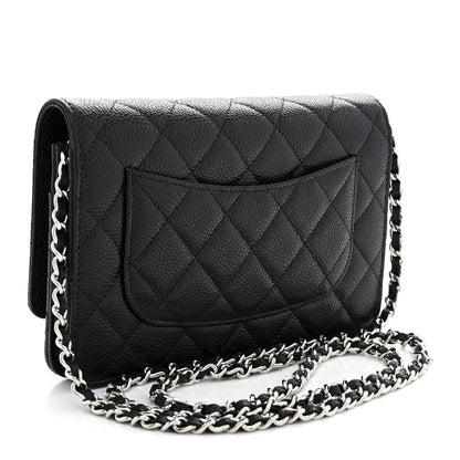 Chanel Caviar Quilted Wallet on Chain WOC Black 3 of 11