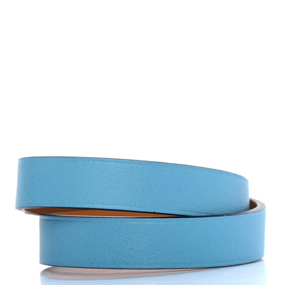 Hermes Swift Mini Dog Double Tour Bracelet T2 Bleu Du Nord 3 of 5