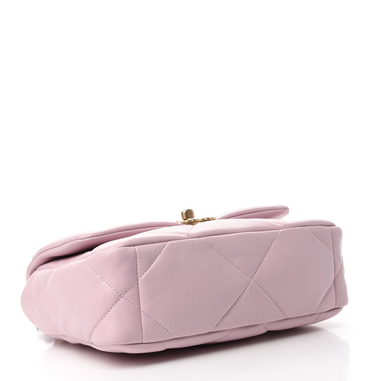 Lambskin Quilted Medium Chanel 19 Flap Light Pink