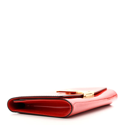 Louis Vuitton Patent Louise Clutch Cherry 3 of 10