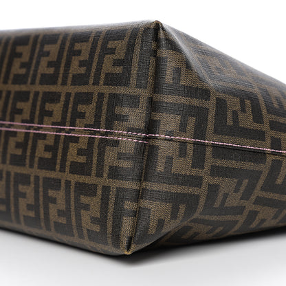 Fendi Zucca Spalmati Medium Roll Tote Tobacco Light Pink 7 of 8