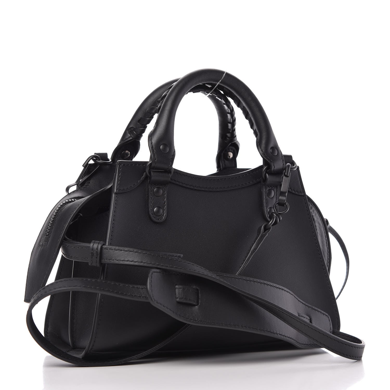 Balenciaga Smooth Calfskin Neo Classic Black Hardware Mini City Black 3 of 9