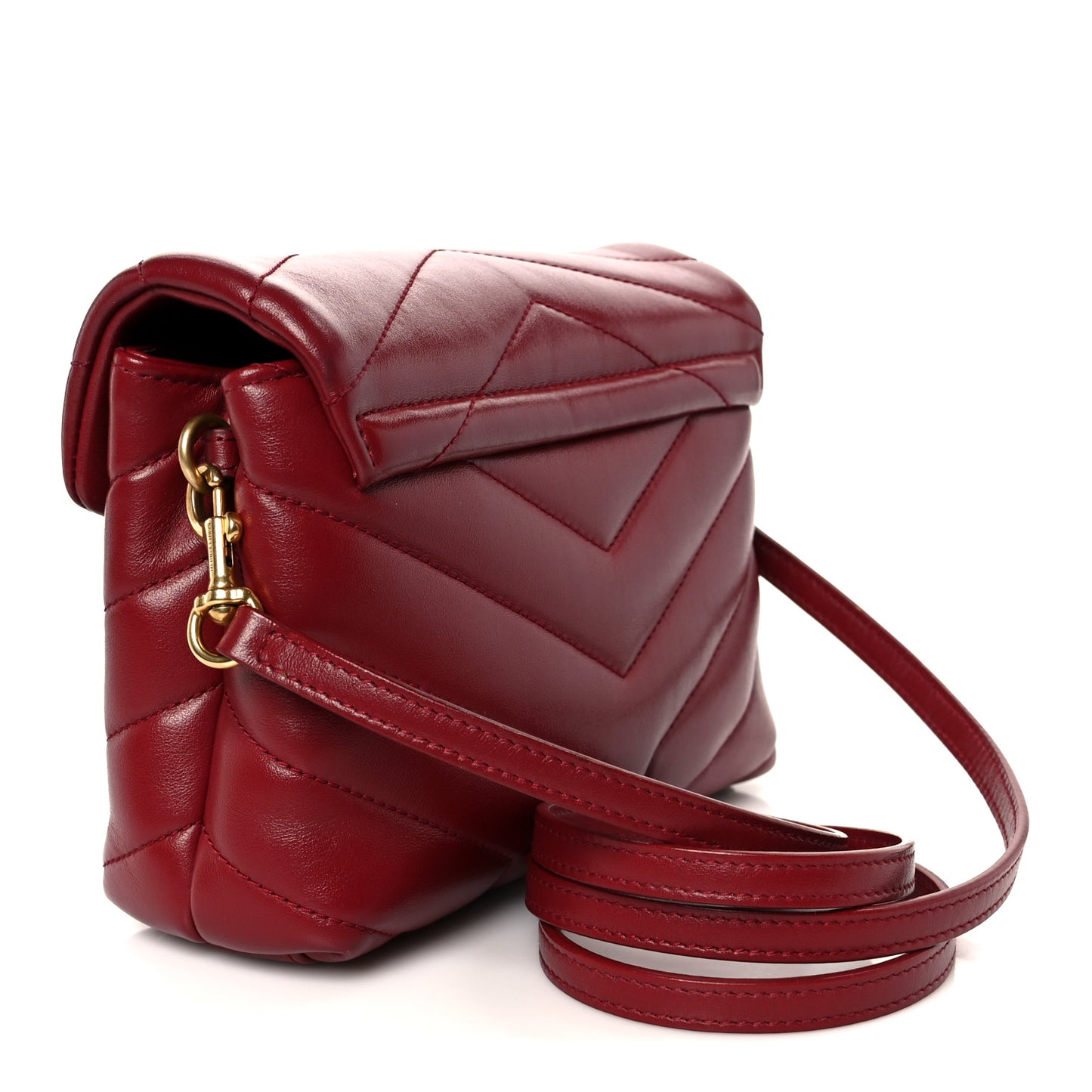 Calfskin Y Quilted Monogram Toy Loulou Monogram Crossbody Bag Rouge Legion
