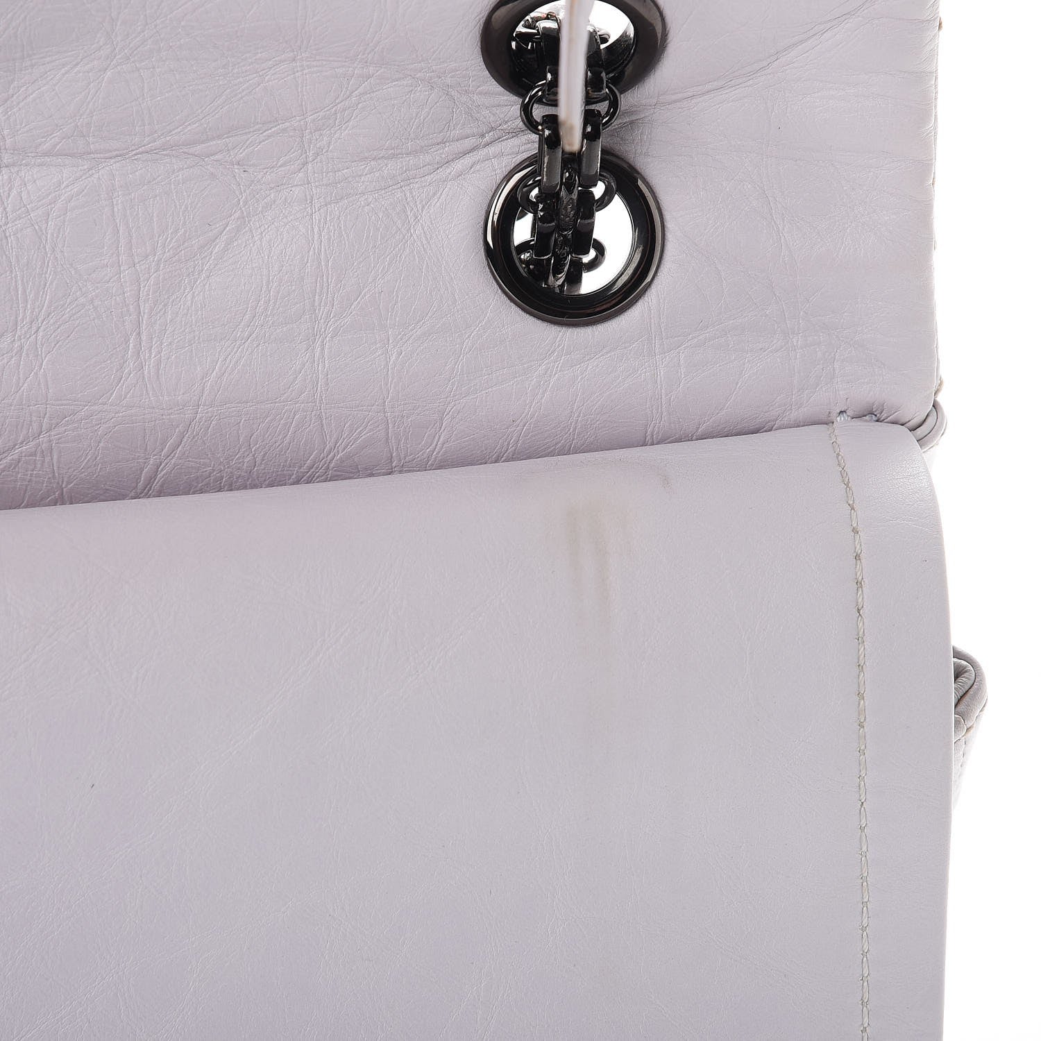 Chanel Aged Calfskin Quilted 2.55 Reissue 227 Flap White 9 of 13