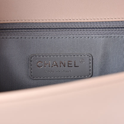 Chanel Calfskin Chevron Quilted New Medium Boy Flap Beige 5 of 11
