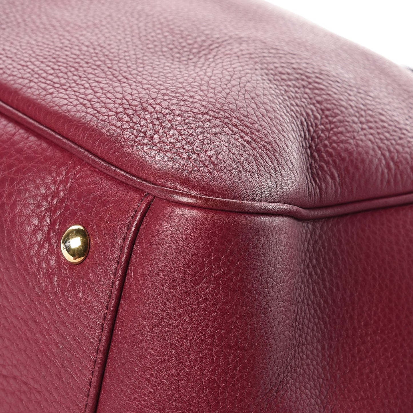 Cellarius Calfskin Medium 1973 Top Handle Satchel Cherry Gloss