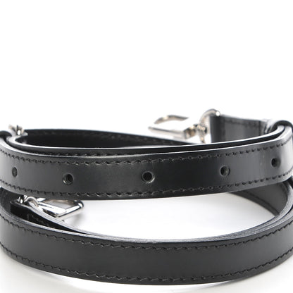 Louis Vuitton Calfskin 16mm Adjustable Shoulder Strap Black 3 of 4