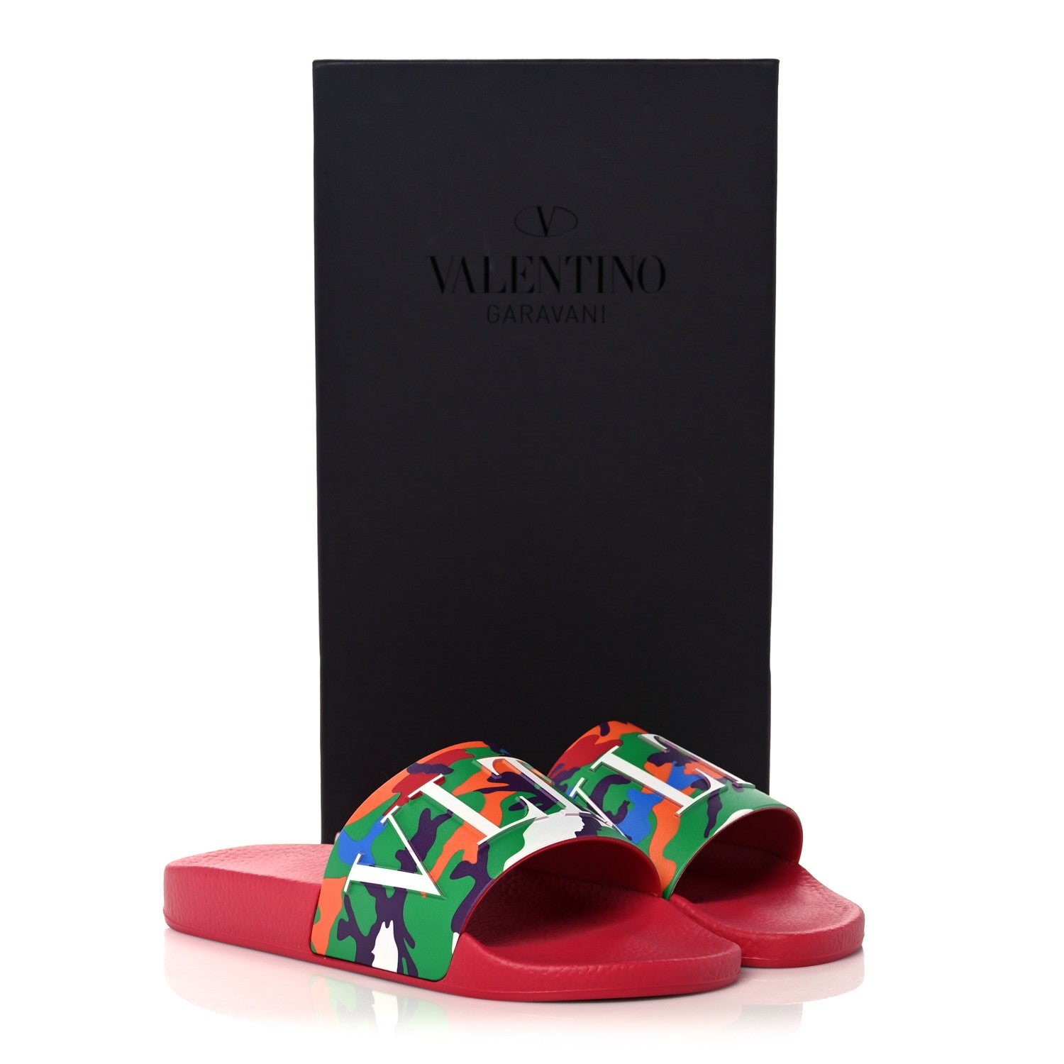 Valentino Garavani Rubber Mens VLTN Pool Slide Sandals 40 Blossom 9 of 9