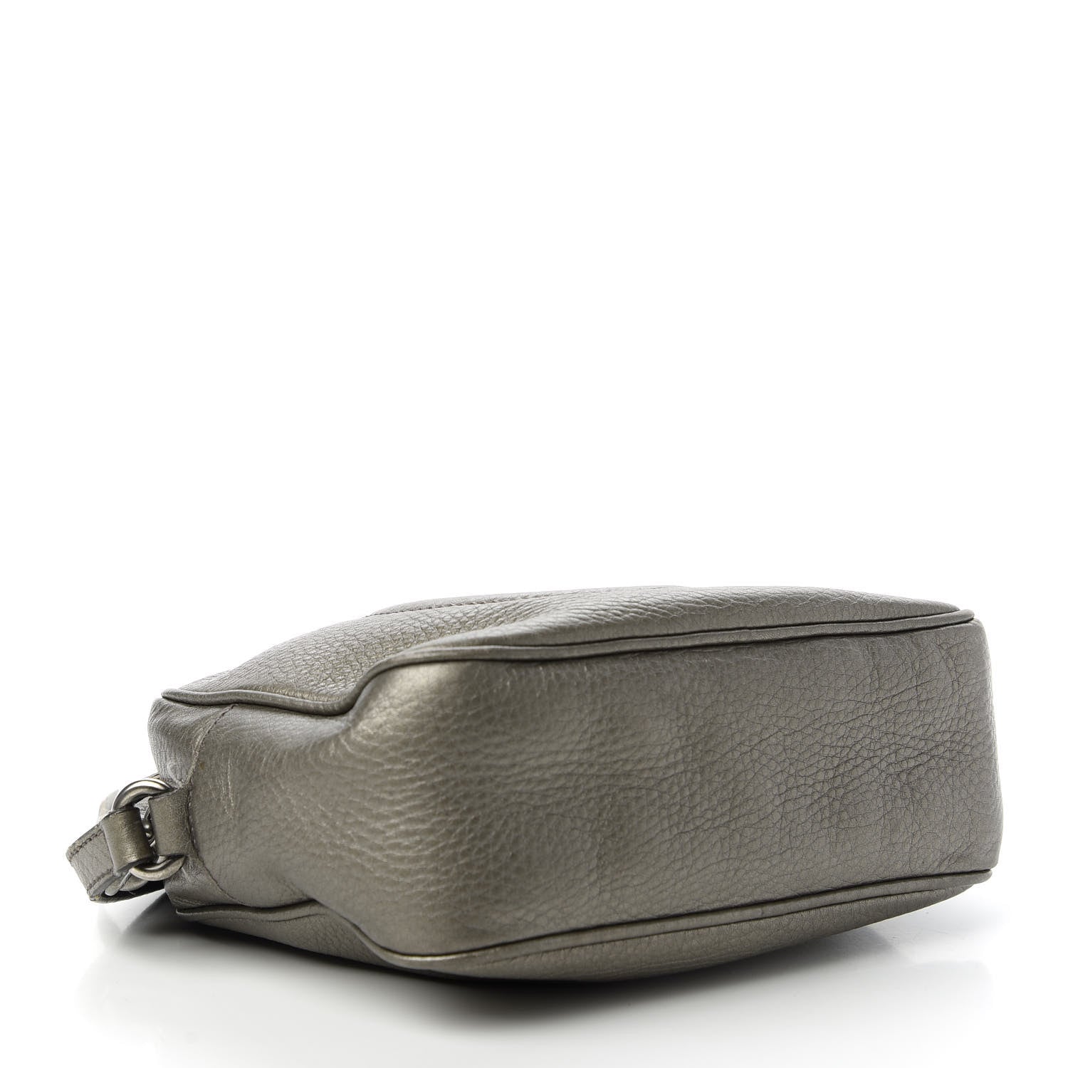 Gucci Metallic Pebbled Calfskin Small Soho Disco Bag Sasso 4 of 12