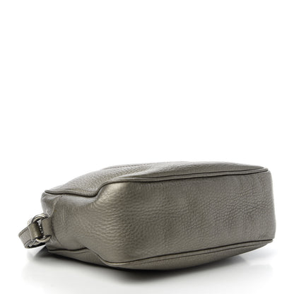Gucci Metallic Pebbled Calfskin Small Soho Disco Bag Sasso 4 of 12