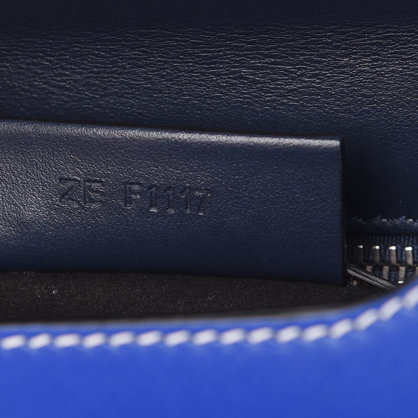 Calfskin Mini Pandora Box Logo Strap Crossbody Bag Moroccan Blue