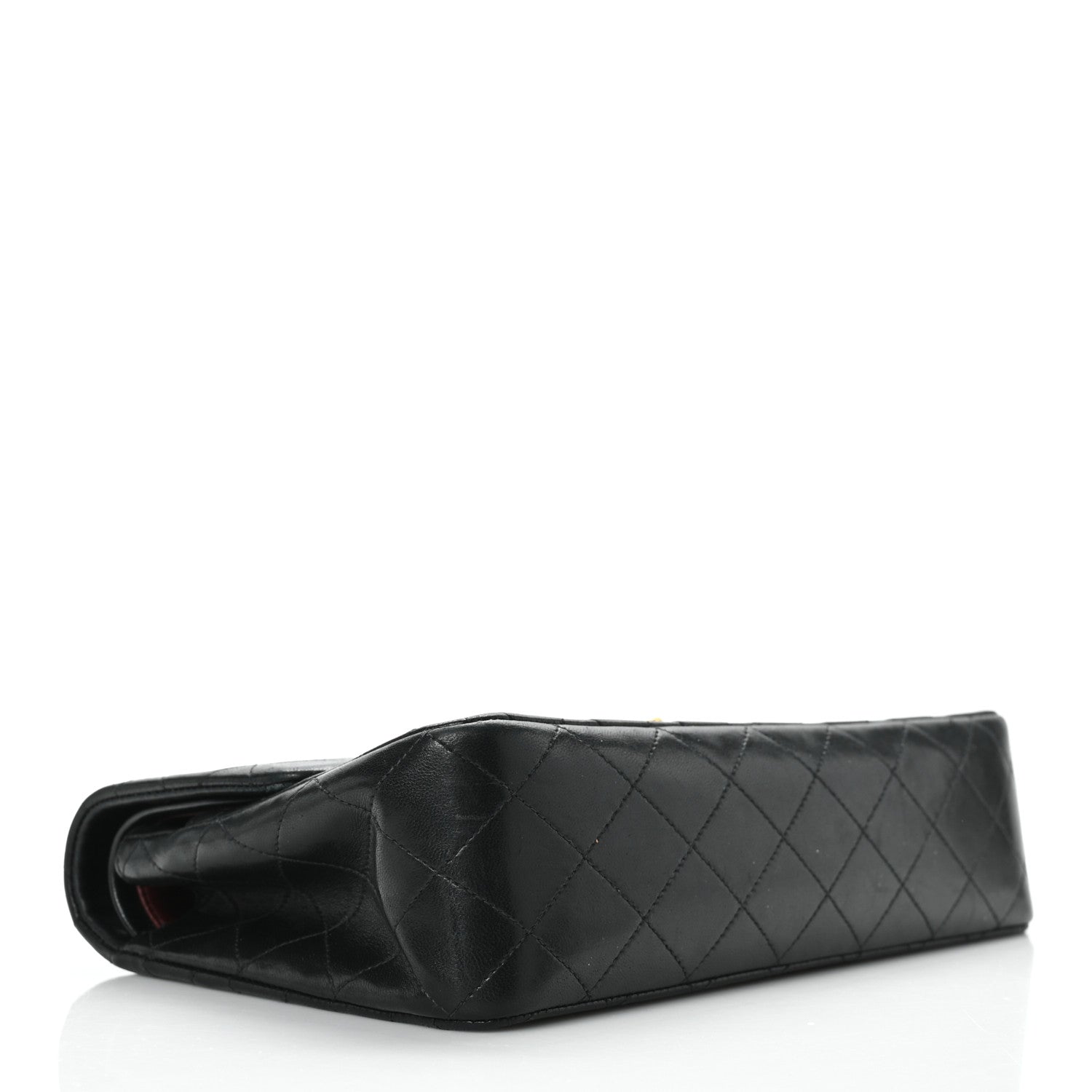 Chanel Lambskin Quilted Medium Double Flap Black 9 of 20