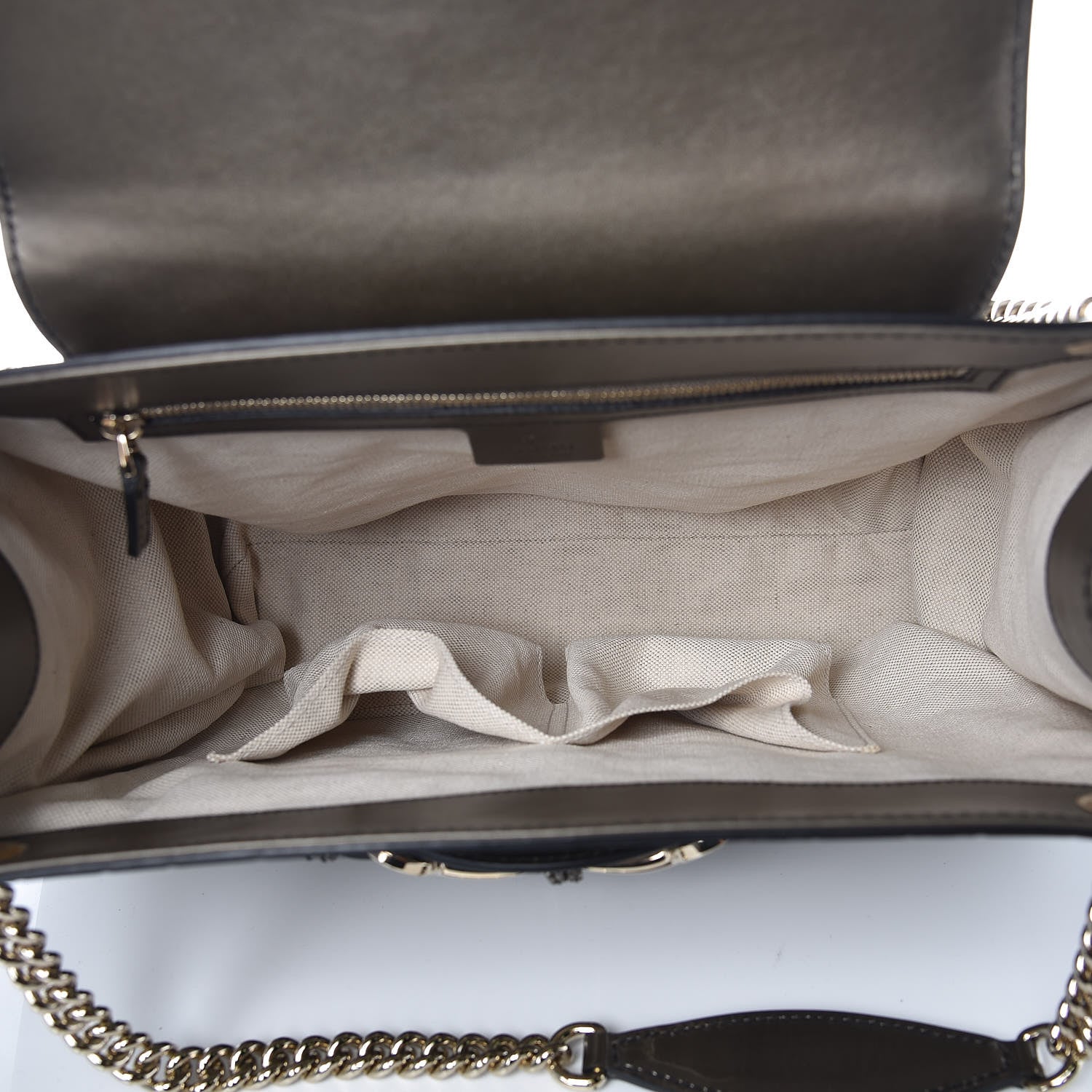 Gucci Shine Guccissima Large Emily Chain Shoulder Bag Sasso 7 of 12
