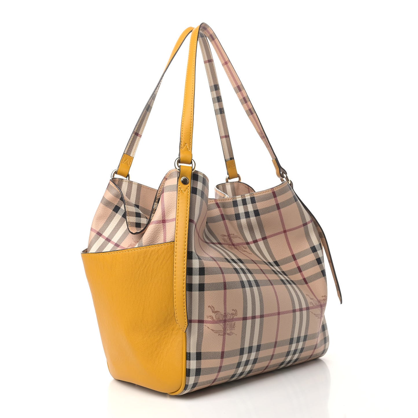 Haymarket Check Small Canterbury Tote Gold Freesia